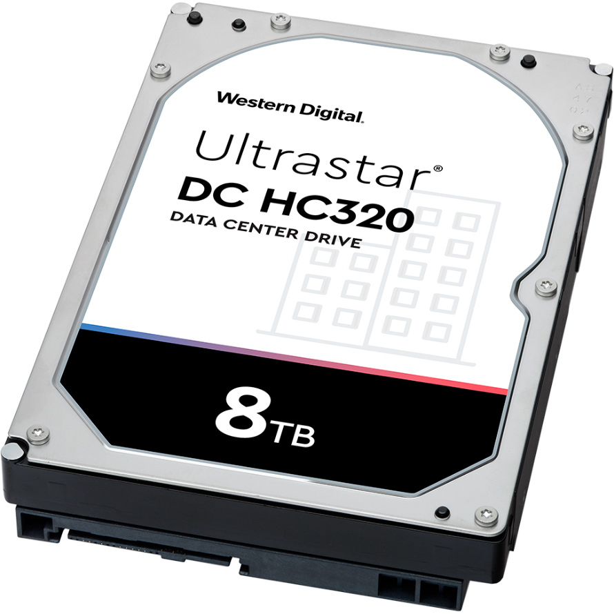 Жорсткий диск Western Digital 8TB Ultraster DC HC320 7200rpm 256MB SATAIII (HSHUS728T8TALE6L4_0B36404) Тип жорсткий диск (HDD)