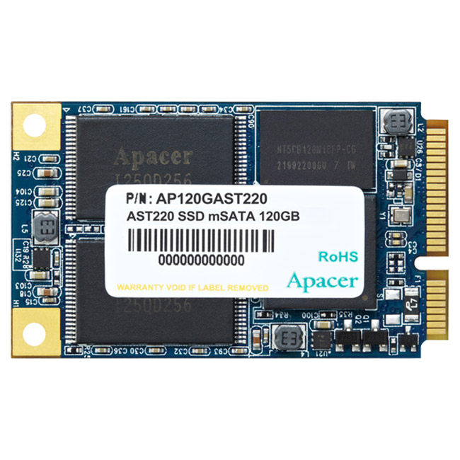 

SSD накопитель APACER AST220 120GB mSATA TLC (AP120GAST220-1), AST220 120GB mSATA TLC (AP120GAST220-1)