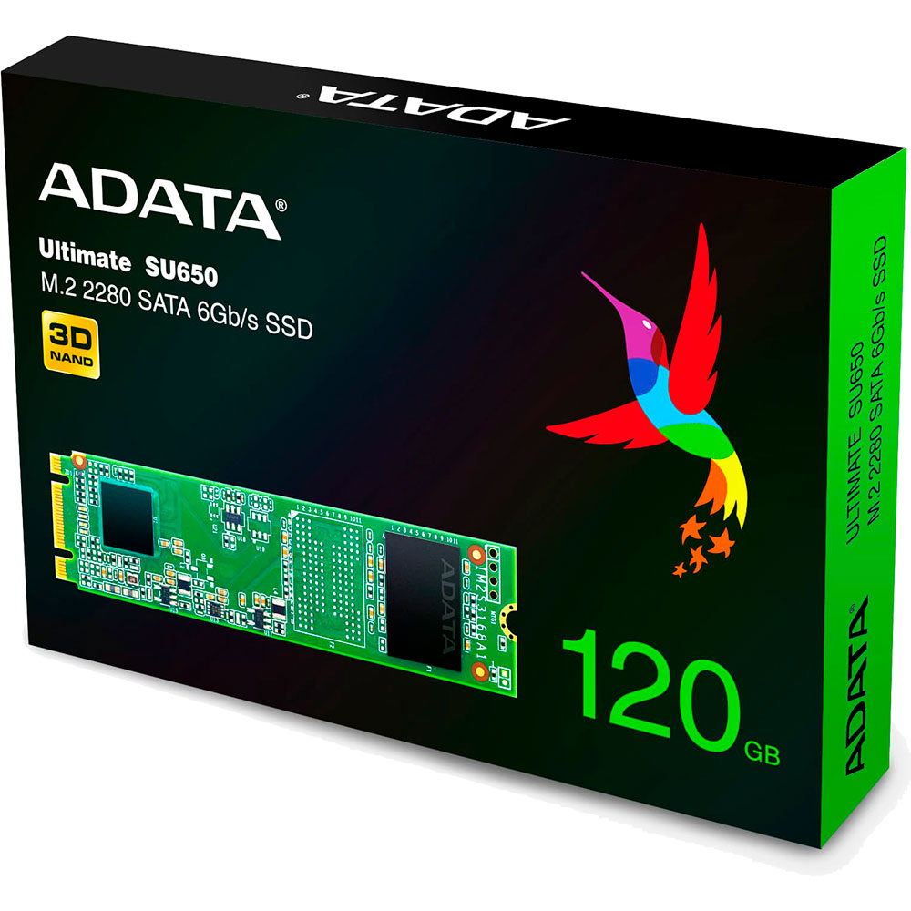 SSD накопитель ADATA SU650 M.2 120GB SATAIII 3D TLC (ASU650NS38-120GT-C) Назначение жесткого диска для настольного компьютера