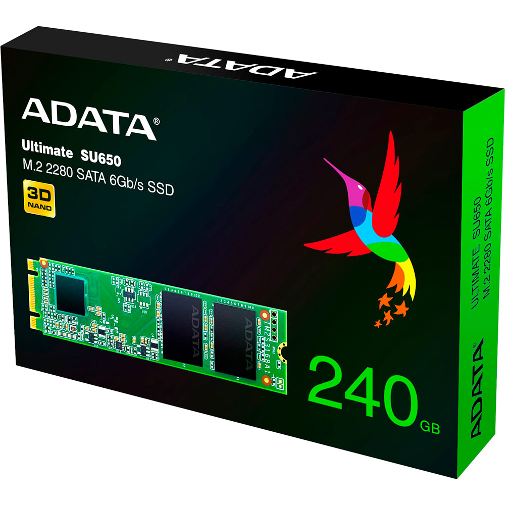 SSD накопитель ADATA 240GB M.2 SATAIII 3D NAND (ASU650NS38-240GT-C) Назначение жесткого диска для настольного компьютера