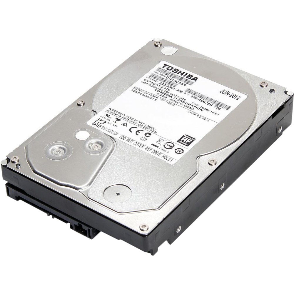 Жорсткий диск TOSHIBA 3Tb 7200rpm 64Mb SATAIII (DT01ACA300) Призначення жорсткого диска для настільного комп'ютера