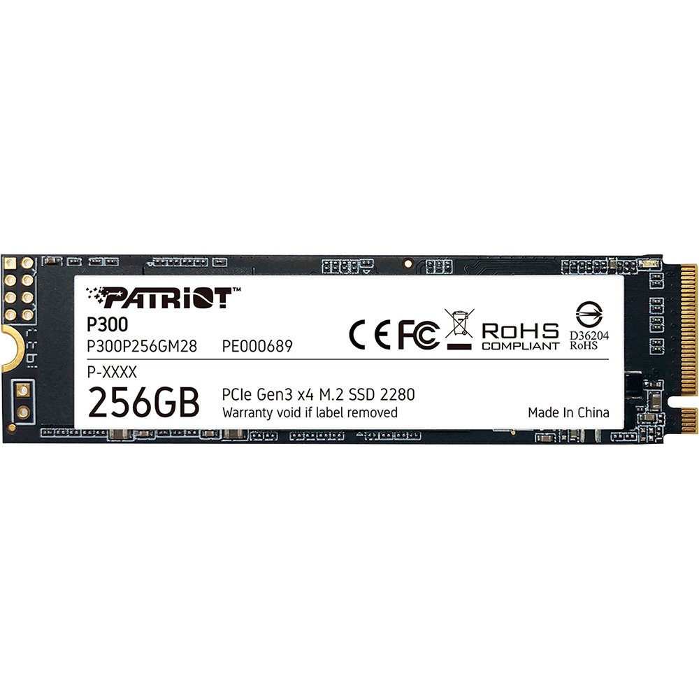 SSD накопитель PATRIOT P300 256GB M.2 NVMe 3D TLC (P300P256GM28)