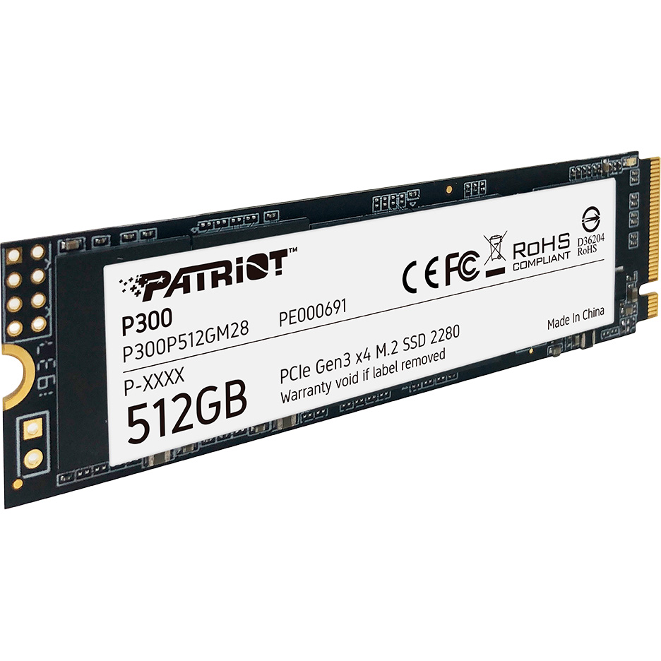 SSD накопитель PATRIOT P300 512GB M.2 NVMe 3D TLC (P300P512GM28) Назначение жесткого диска для настольного компьютера