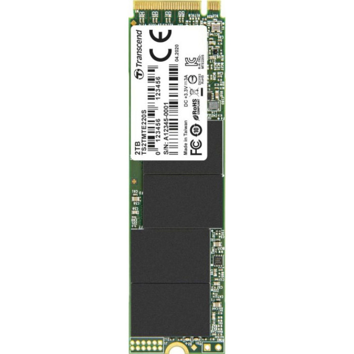 

SSD накопитель TRANSCEND M.2 2TB 220S NVMe PCIe 3.0 4x 2280 (TS2TMTE220S), M.2 2TB 220S NVMe PCIe 3.0 4x 2280