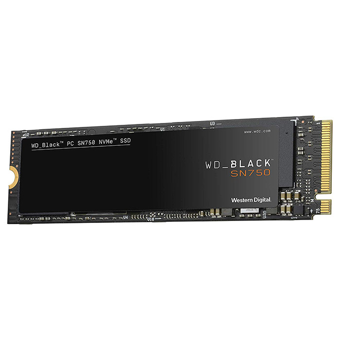 

SSD накопитель WD M.2 Black SN750 500GB NVMe PCIe 3.0 4x 2280 TLC (WDS500G3X0C), M.2 Black SN750 500GB NVMe PCIe 3.0 4x 2280 TLC