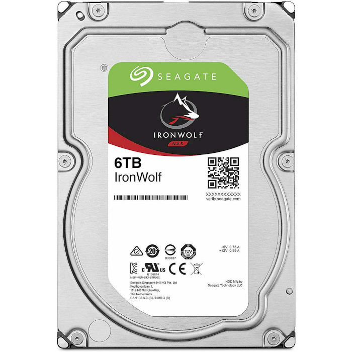 

Жесткий диск SEAGATE IronWolf SATA 6TB NAS 5400rpm 256MB (ST6000VN001), IronWolf SATA 6TB NAS 5400rpm 256MB
