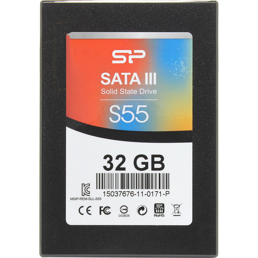 SSD накопитель SILICON POWER S55 32Gb SATAIII (SP032GBSS3S55S25)