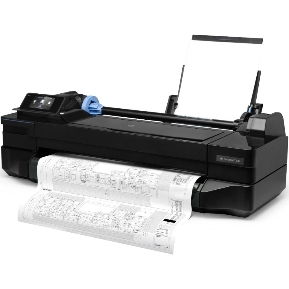 Плоттер HP DesignJet T120 (CQ891A) Максимальний формат носія A1 (841 х 594 мм)