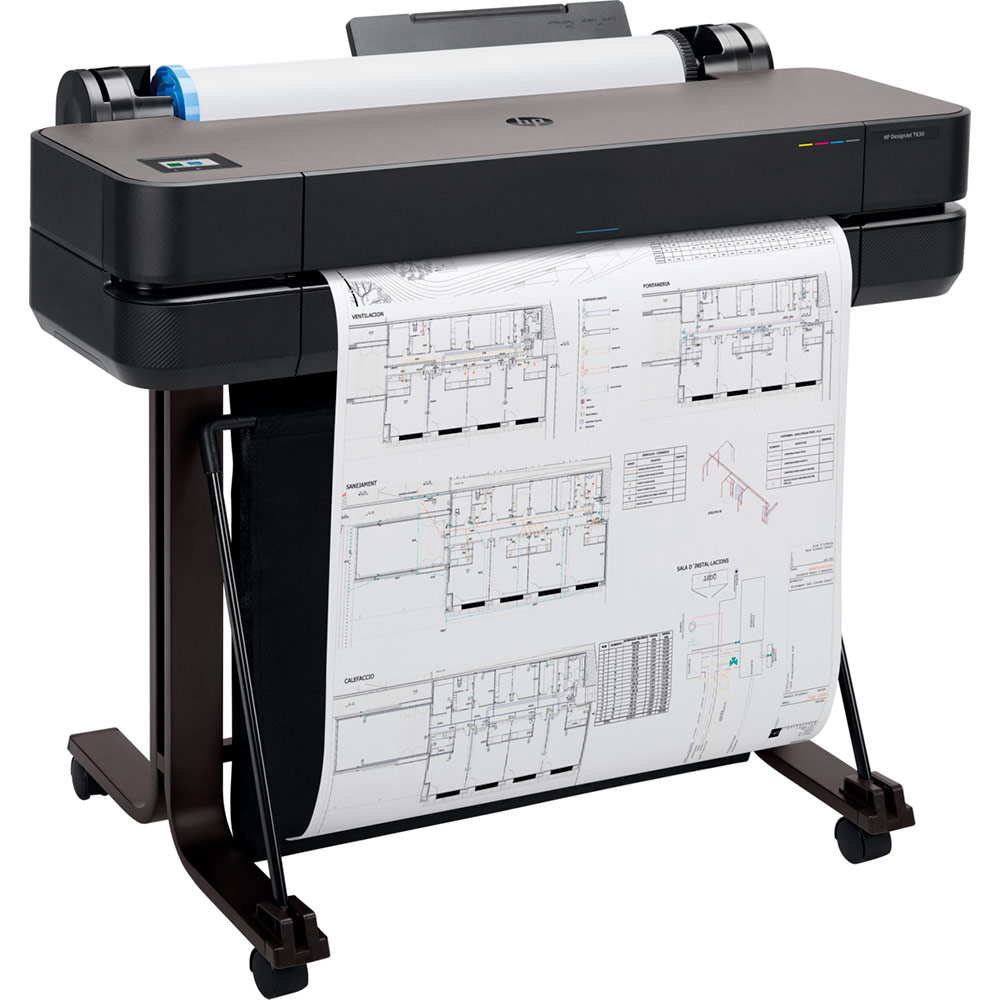 Плоттер HP DesignJet T630 Wi-Fi (5HB09A) Максимальный формат носителя 610 x 1897 мм