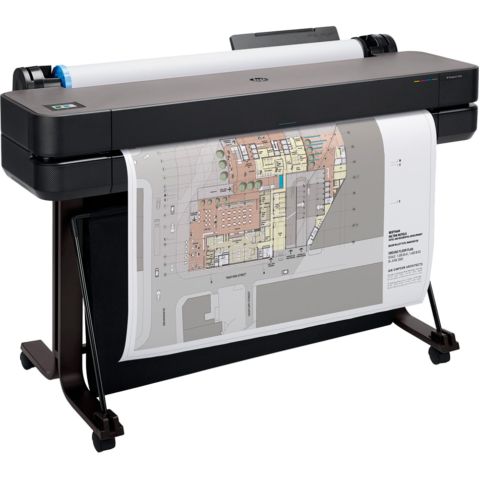 Плоттер HP DesignJet T630 Wi-Fi (5HB11A) Максимальное разрешение печати 2400 х 1200