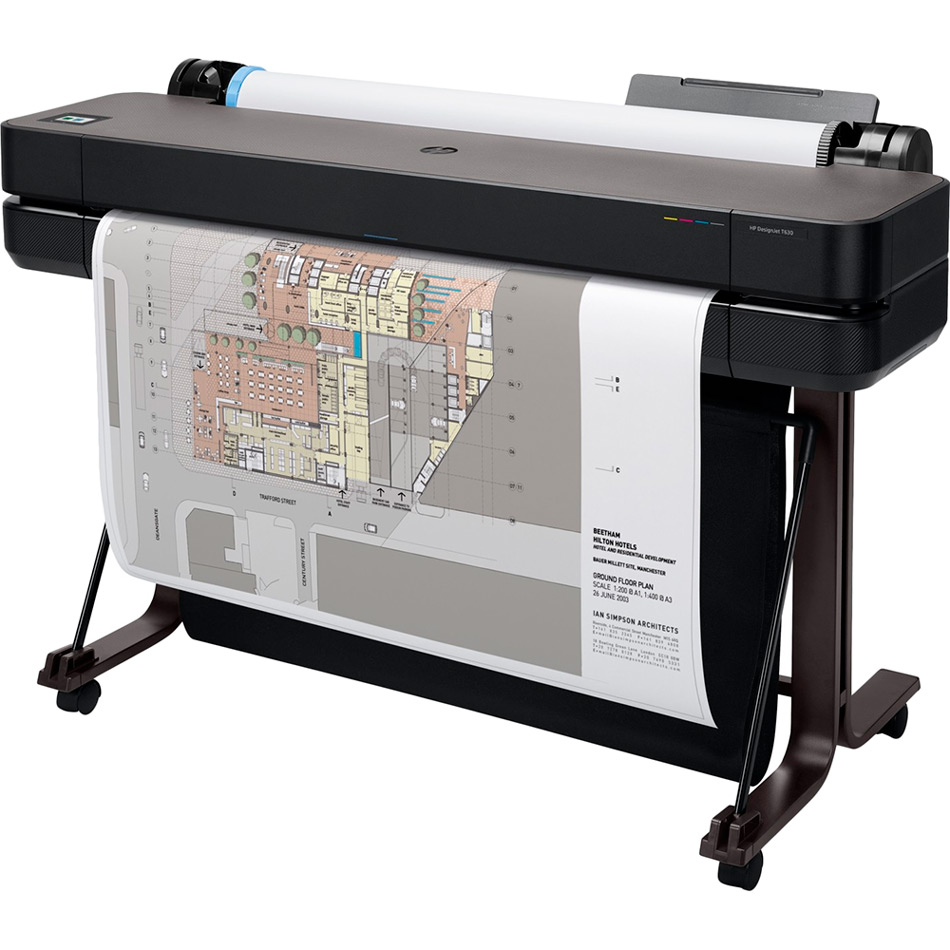 Плоттер HP DesignJet T630 Wi-Fi (5HB11A) Максимальний формат носія A0 (1189 х 841 мм)