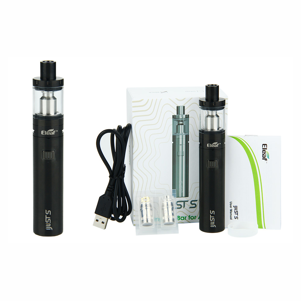 Електронна сигарета ELEAF iJust S Kit Black (EIJSKBK) Комплектація мод с батареей, 1 испаритель EC 0.3 Ом, 1 кольцо рег.обдува, 1 испаритель EC 0.5 Ом, 1 × испаритель ECL 0.18 Ом, USB кабель, атомайзер