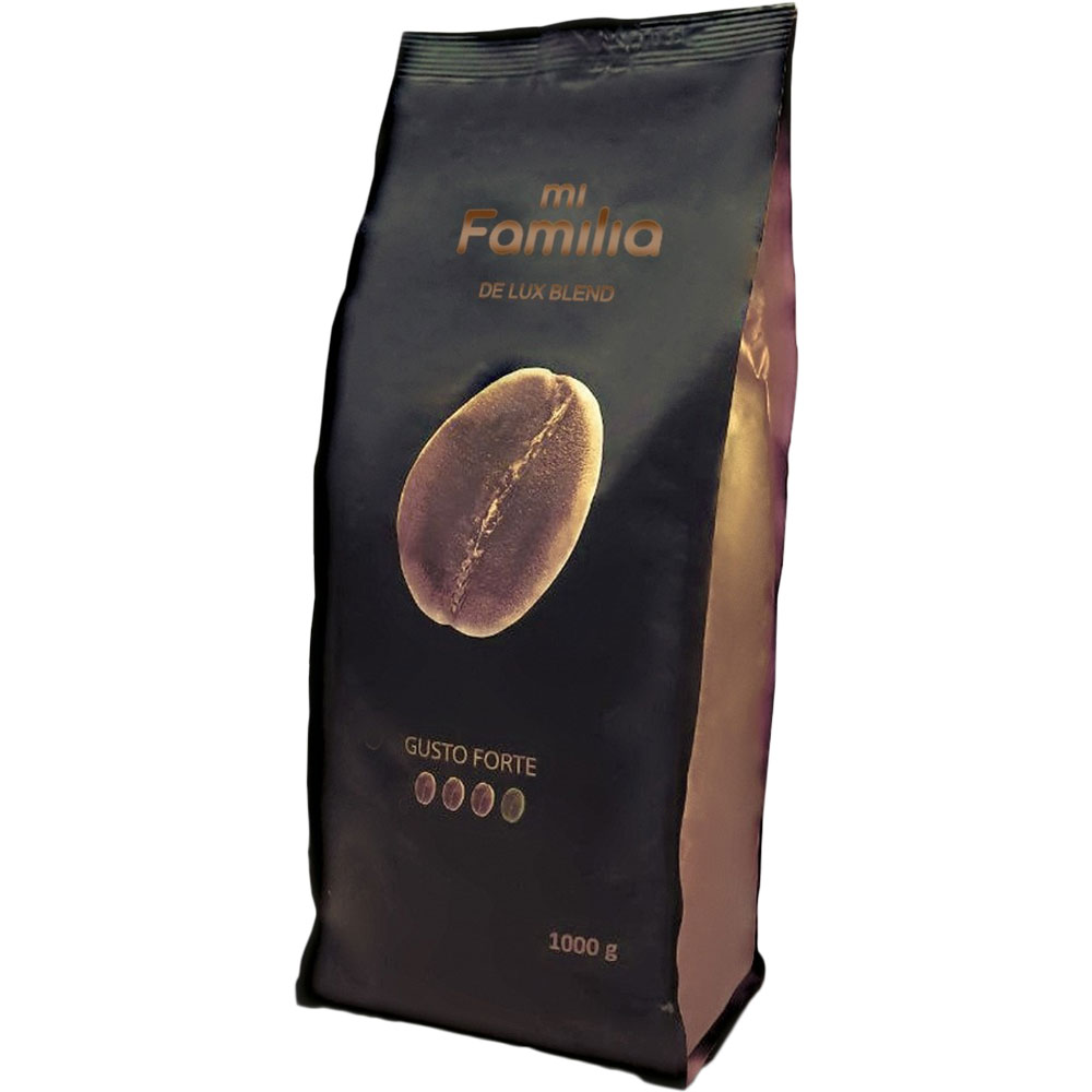 Кава в зернах MI FAMILIA De Lux Blend Gusto Forte 1 кг (2000012374814) Не для продажу Тип кава