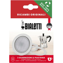 Набор для гейзерной кофеварки BIALETTI 3 уплотнителя+сито на 9 чашек (0800035/NP)