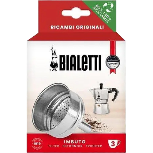 Фільтр-воронка для гейзерової кавоварки BIALETTI Spare рarts на 3 чашки (0800133/NP)