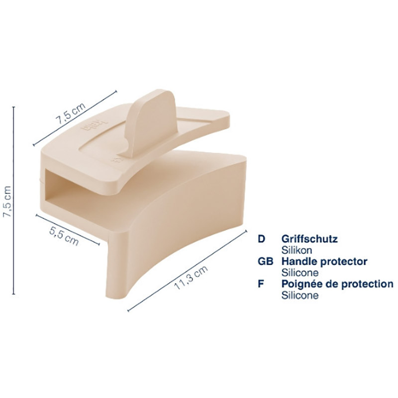 Накладка для ручки KELA Cali Beige (12871) Материал рабочей части силикон