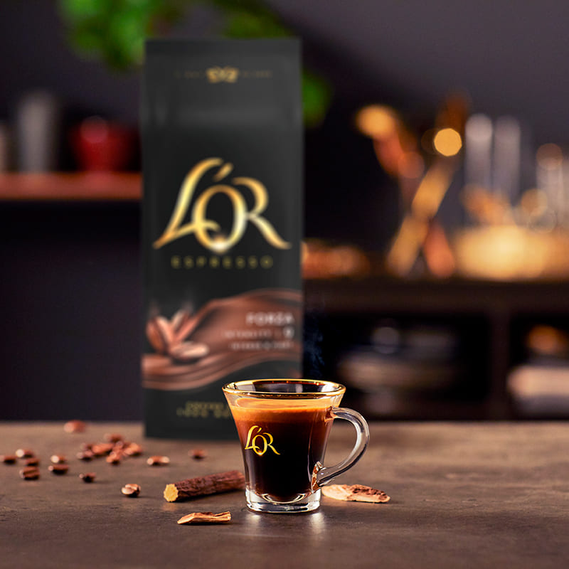 Кофе в зернах L'OR Espresso Forza 100% Арабика 1 кг (8711000400760) Дополнительно 100% арабика