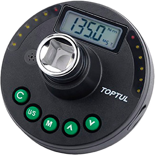 

Цифровой адаптер TOPTUL DTA-200A4, Цифровой адаптер + шкала доворота 1/2" 10-200Нм