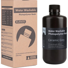 Фотополімерна смола ELEGOO Water Washable Resin 1 кг Ceramic Grey (50.103.0117)