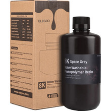 Фотополимерная смола ELEGOO Water Washable Resin 8K 1 кг Space Grey (50.103.0128)