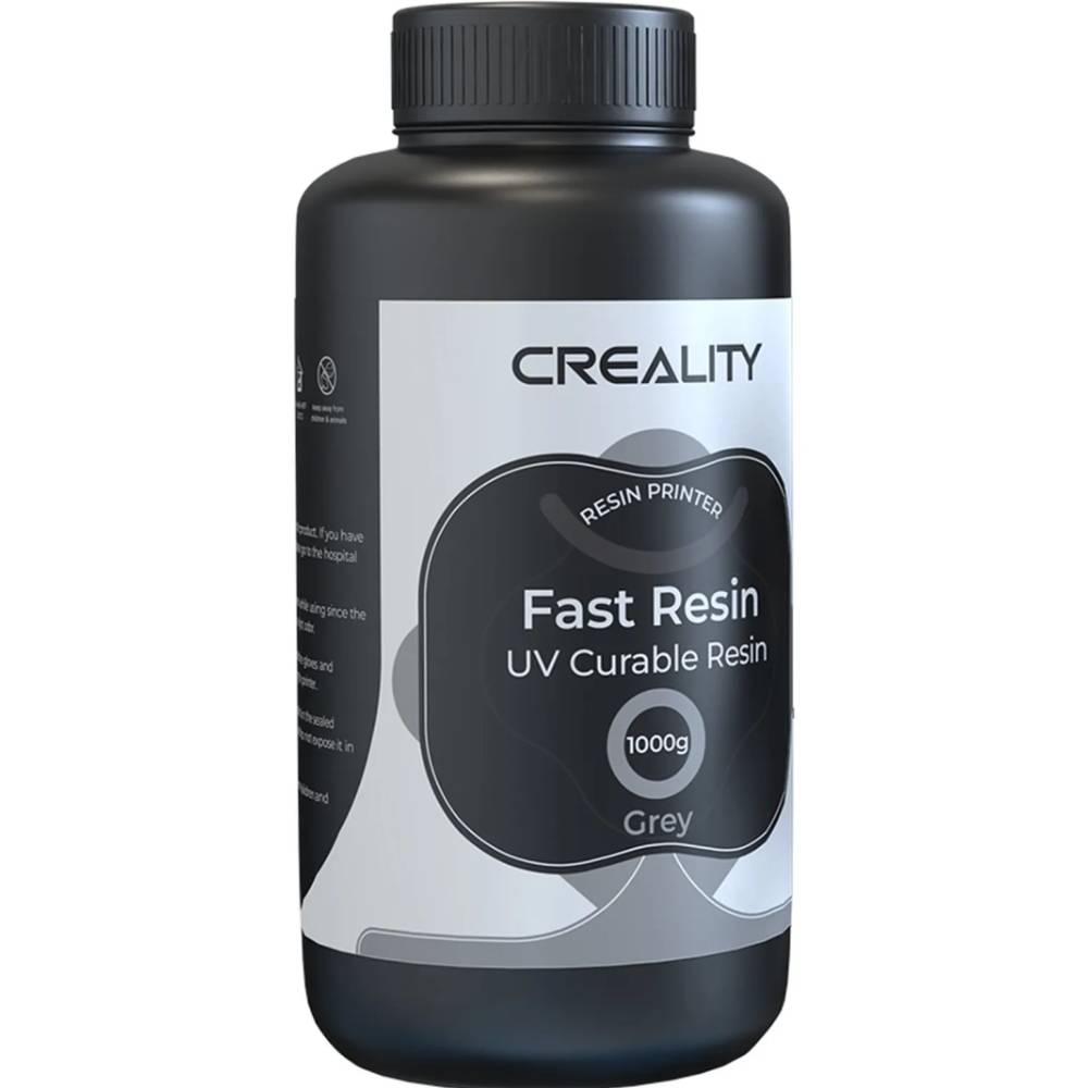 Фотополімерна смола 3D CREALITY LCD Fast Resin 1 кг Сірий (3302180005)