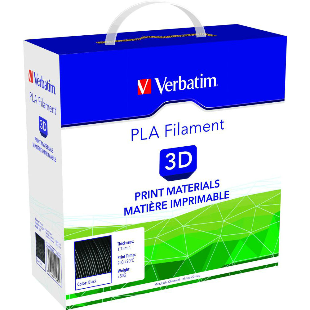 PLA-волокно VERBATIM 3D printer filament PLA 1.75 mm 0.75 KG (55284) Діаметр нитки, мм 1.75