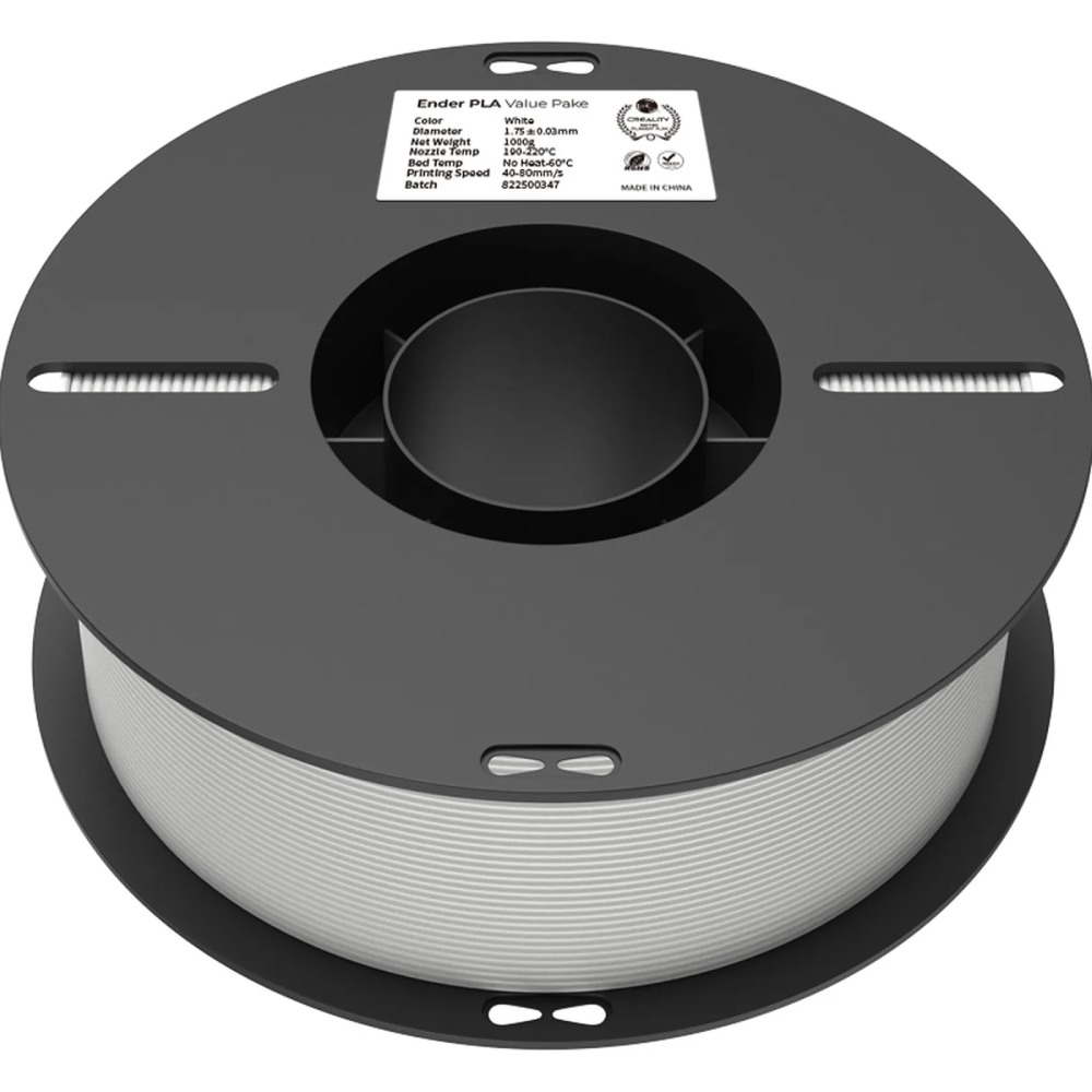 Замовити Пластик для 3D принтера CREALITY PLA 2x1кг 1.75мм Black & White (3301010337)