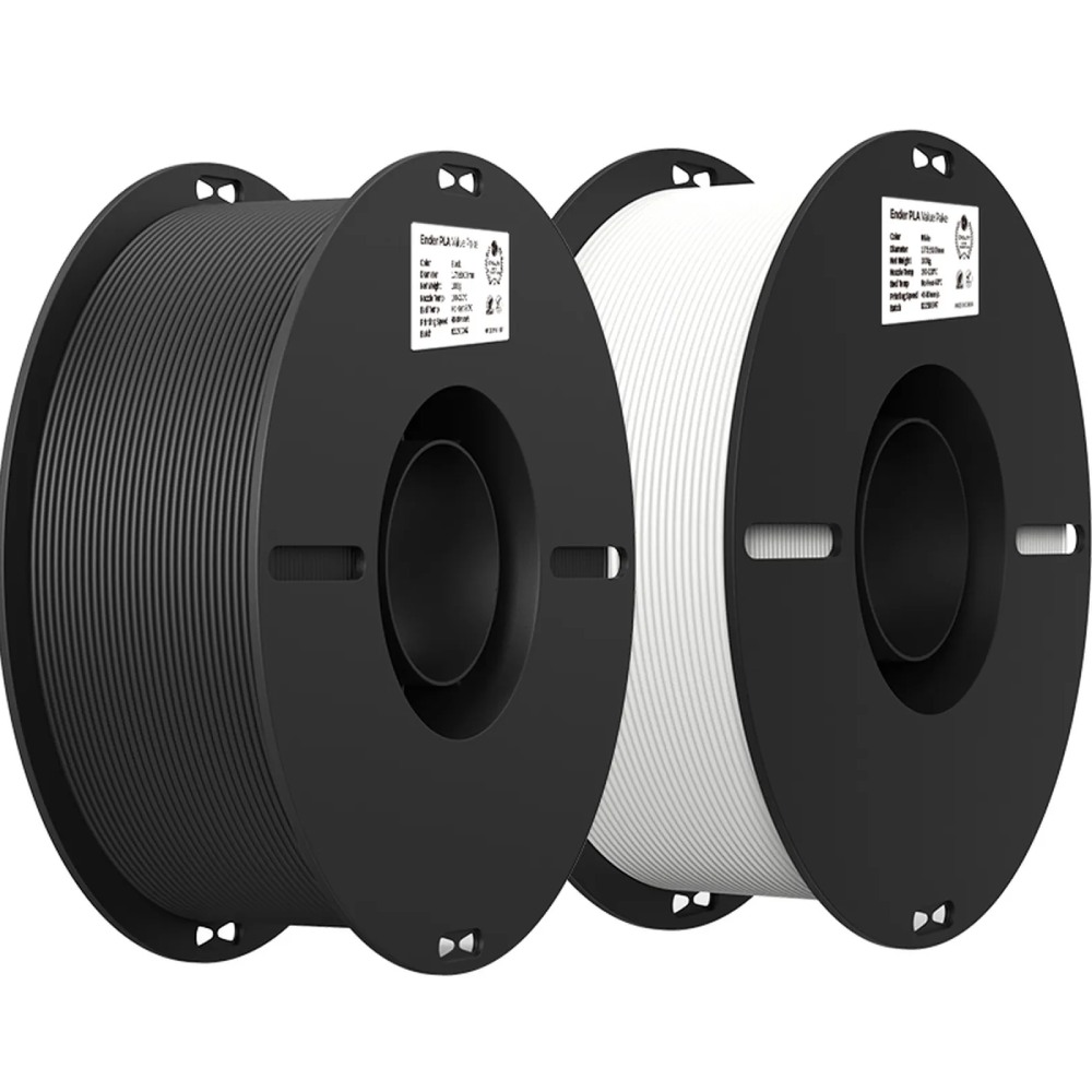 Пластик для 3D принтера CREALITY PLA 2x1кг 1.75мм Black & White (3301010337) Тип пластика PLA