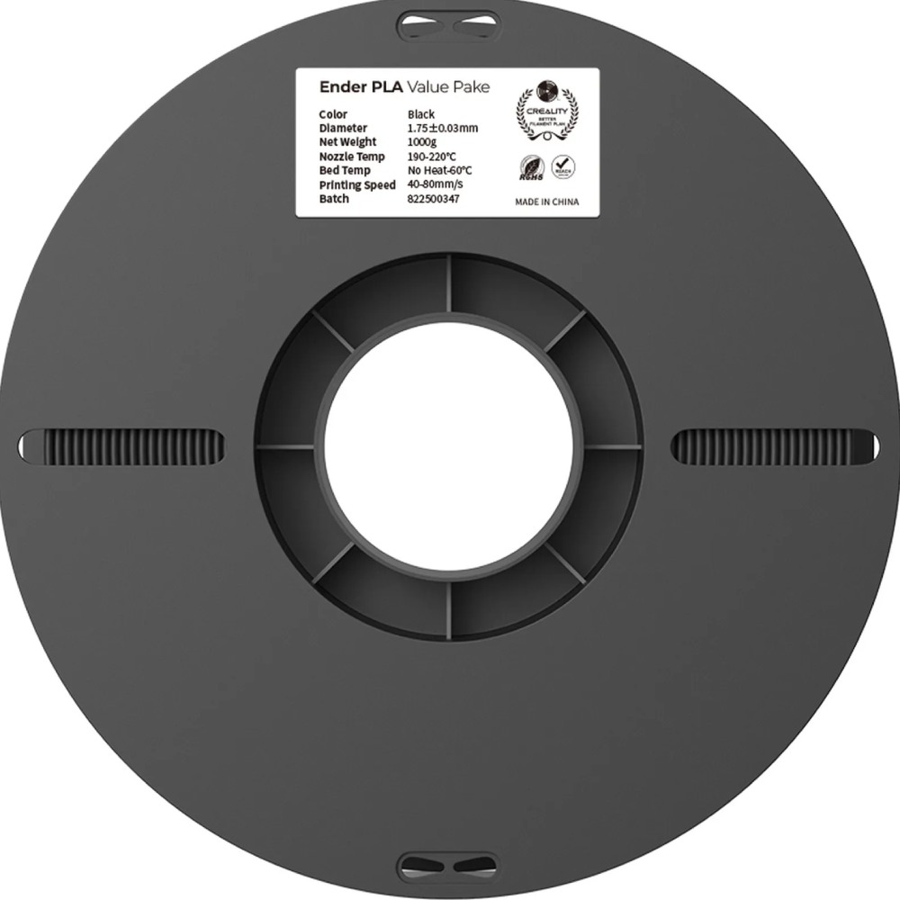Пластик для 3D принтера CREALITY PLA 2x1кг 1.75мм Black & White (3301010337) Кількість в упаковці 2
