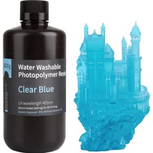 Фотополимерная смола ELEGOO Water Washable Resin 1 л Transparent Blue (50.103.0010)