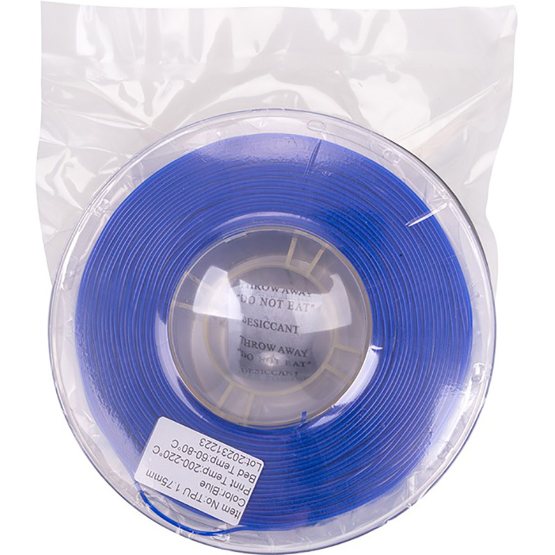 Пластик для 3D принтера POWERPLANT TPU 1кг 1.75мм Blue (PT812998) Тип пластика TPU