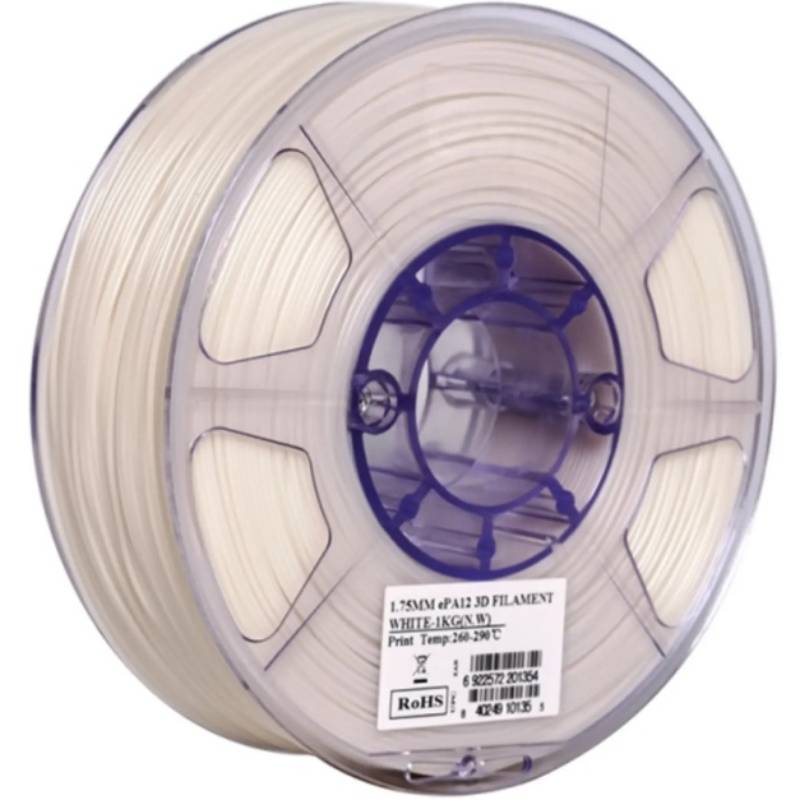 Котушка 3D ESUN ePA12-CF Filament для 3D принтера 1кг 1.75мм White (ePA12-175W1)