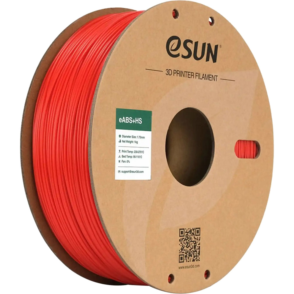 Катушка 3D ESUN eABS-HS Filament для 3D принтера 1кг 1.75мм Красный (eABS+HS-175R1)