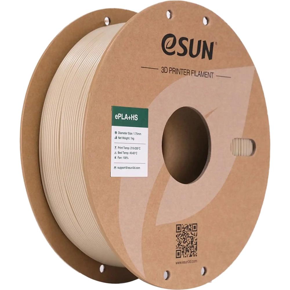 Катушка 3D ESUN ePLA Plus HS Filament для 3D принтера 1кг, 1.75мм Beige (EPLA+HS-P175BW1) Тип пластика PLA