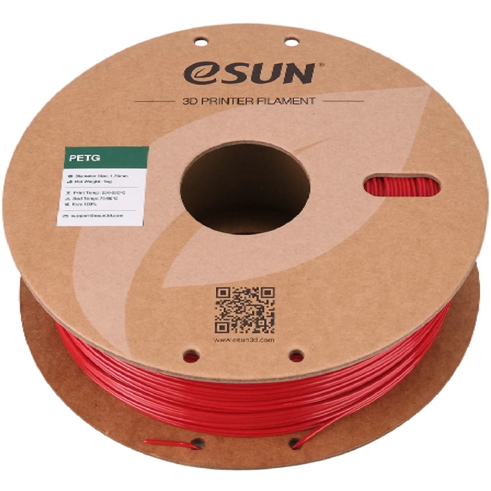 Пластик для 3D принтера ESUN PETG 1кг 1.75мм Fire red (PETG175FR1) Диаметр нити, мм 1.75