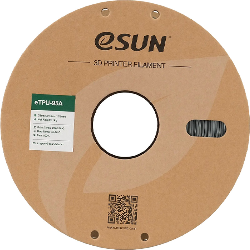 Пластик для 3D принтера ESUN eTPU-95A 1кг 1.75мм Grey (ETPU-95A175H1) Диаметр нити, мм 1.75