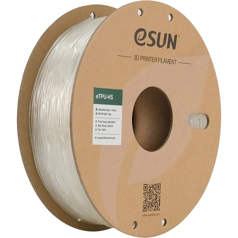 Котушка ESUN eTPU-HS Filament 1 кг 1.75 мм Natural (eTPU-HS175N1)