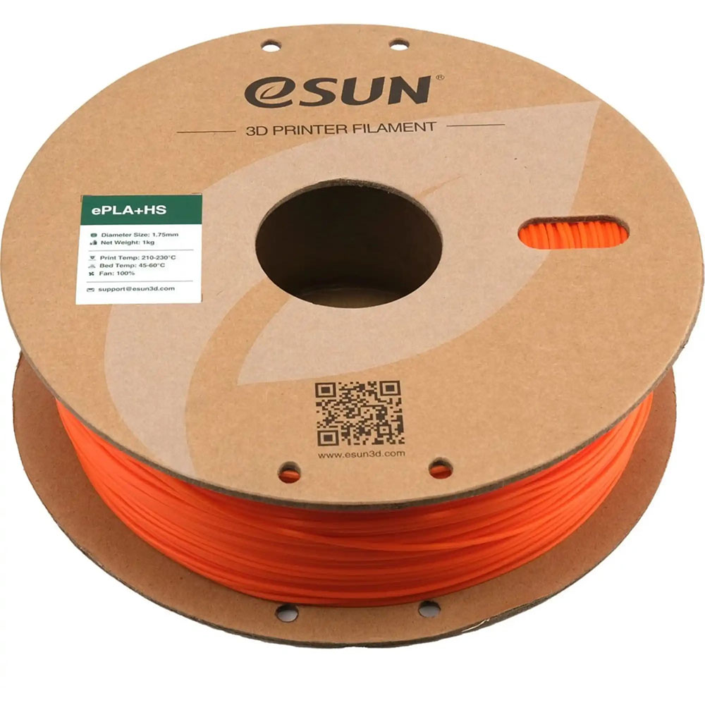 Катушка ESUN ePLA Plus HS Filament 1кг 1.75мм Orange (EPLA+HS-P175O1) Диаметр нити, мм 1.75