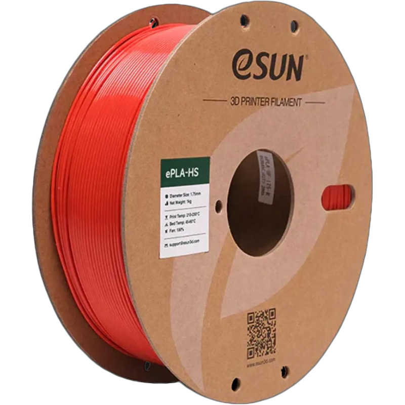 Котушка ESUN ePLA-HS Filament 1кг 1.75мм Red (EPLA-HS-P175R1)