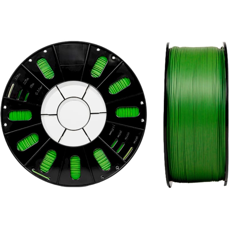 Котушка CREALITY & ARTLINE PLA Filament для 3D принтера 3 кг 1.75 мм Dark Green (3399010147) Температура плавлення 190 - 230