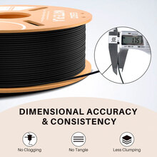 Пластик для 3D принтера ELEGOO PLA Matte 1кг 1.75мм Matte Black (50.203.0250)