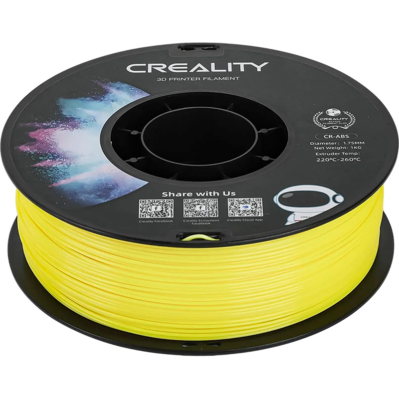 Пластик для 3D принтера CREALITY ABS 1кг 1.75мм Yellow (3301020033) Діаметр нитки, мм 1.75