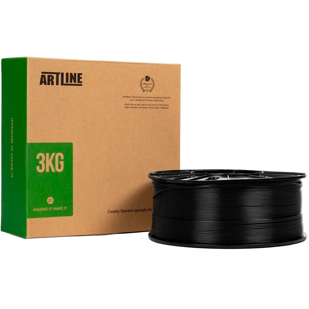 Пластик для 3D принтера CREALITY PETG 3 кг 1.75мм Black (3399010140) Температура плавлення 190 - 230