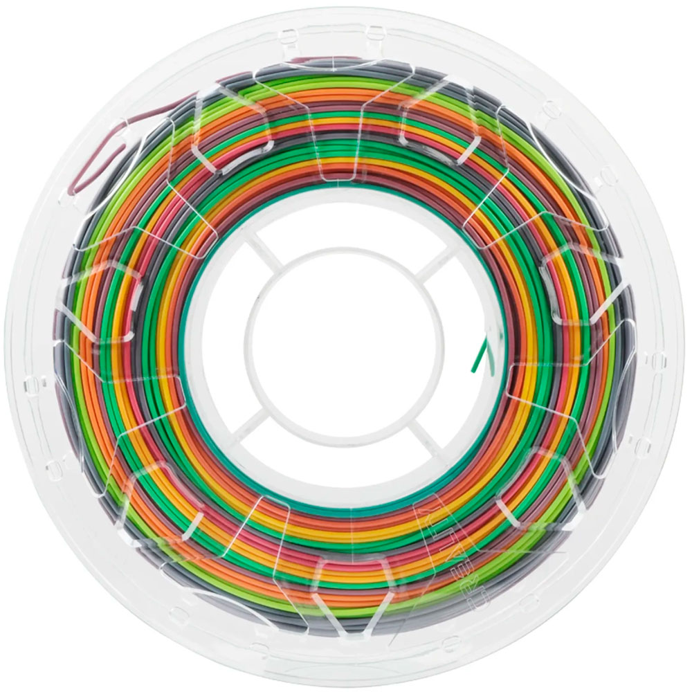 Пластик для 3D принтера CREALITY PLA 1кг 1.75мм Multicolor (3301010010) Додатково сумісність з будь-яким FDM 3D принтером, який підтримує друк PLA