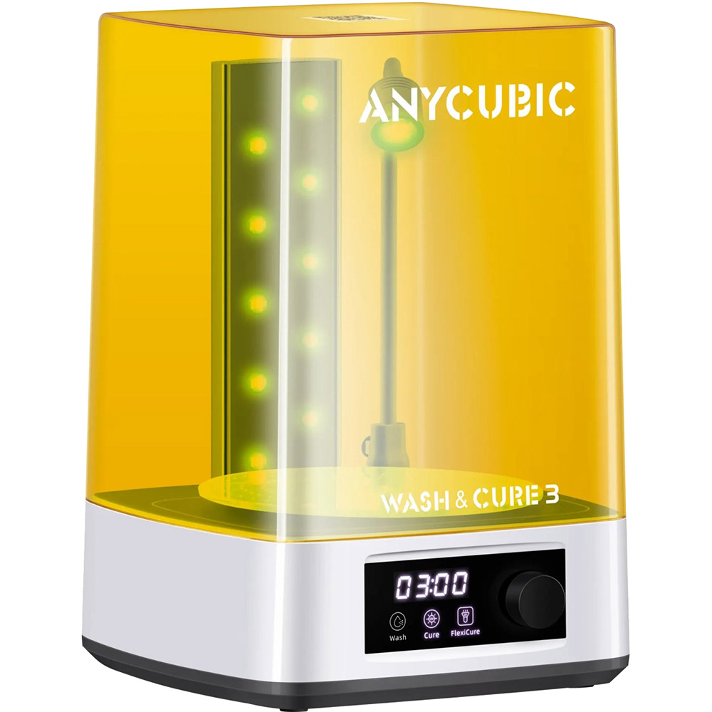 Апарат для миття та полімеризації ANYCUBIC Wash and Cure 3 (WS3A0WH-Y-O) Додатково Робоча область – 165x100x180мм