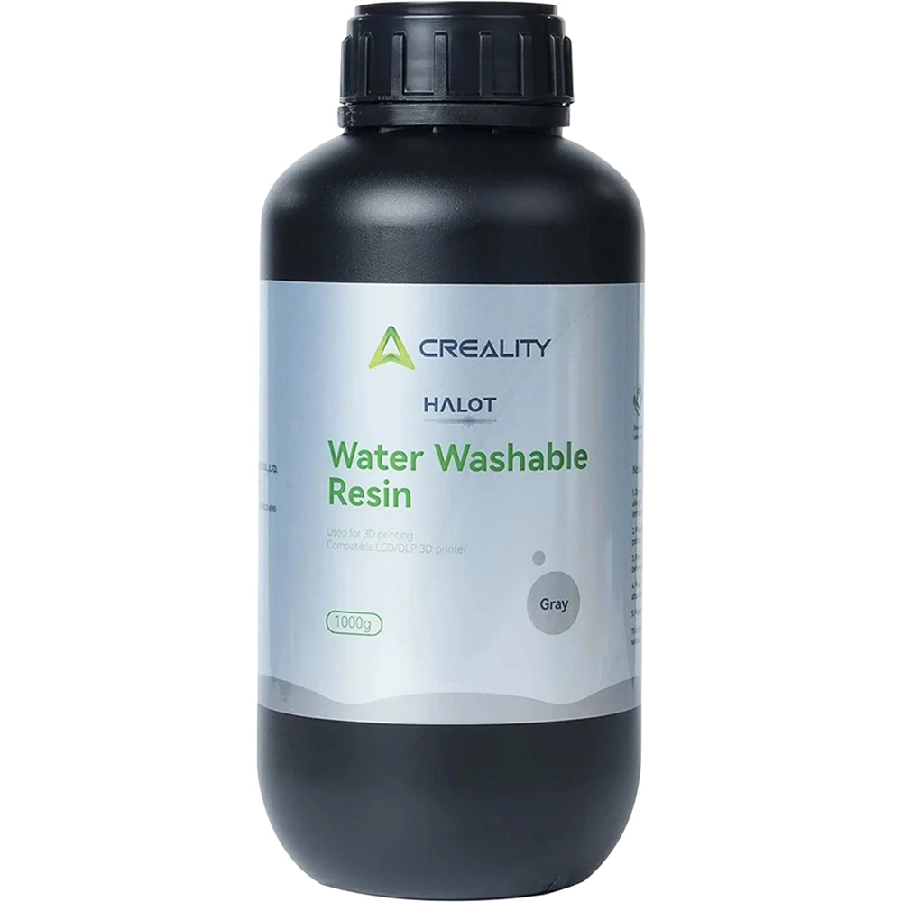 Фотополімерна смола CREALITY HALOT Water Washable Resin 1 кг Grey (3302010052)