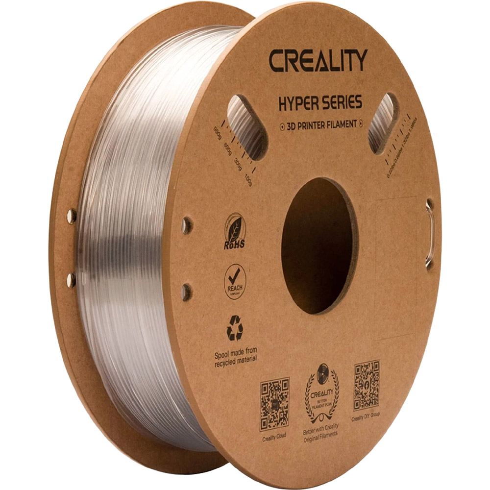 Котушка CREALITY Hyper PETG Filament 1 кг 1.75 мм Transparent (3301030042)