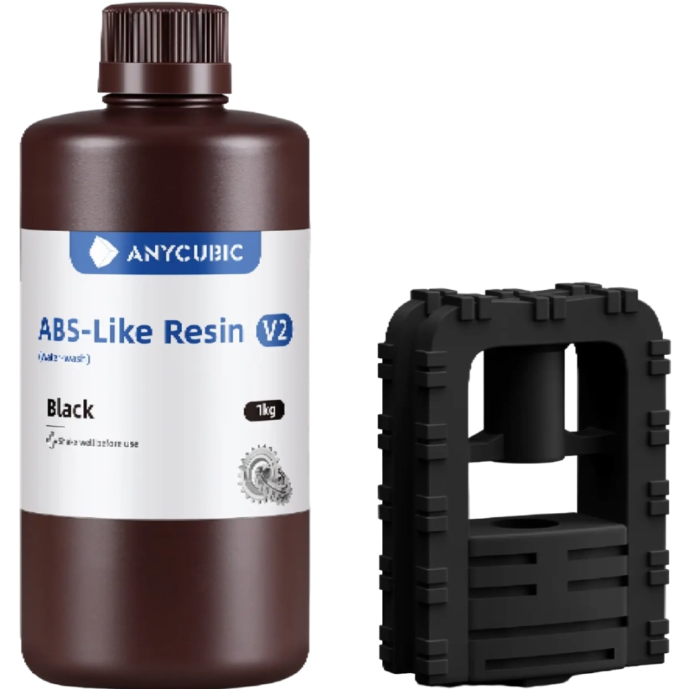 Фотополімерна смола Anycubic ABS-Like Resin v2 1 кг Black (SAB2BK-101D)