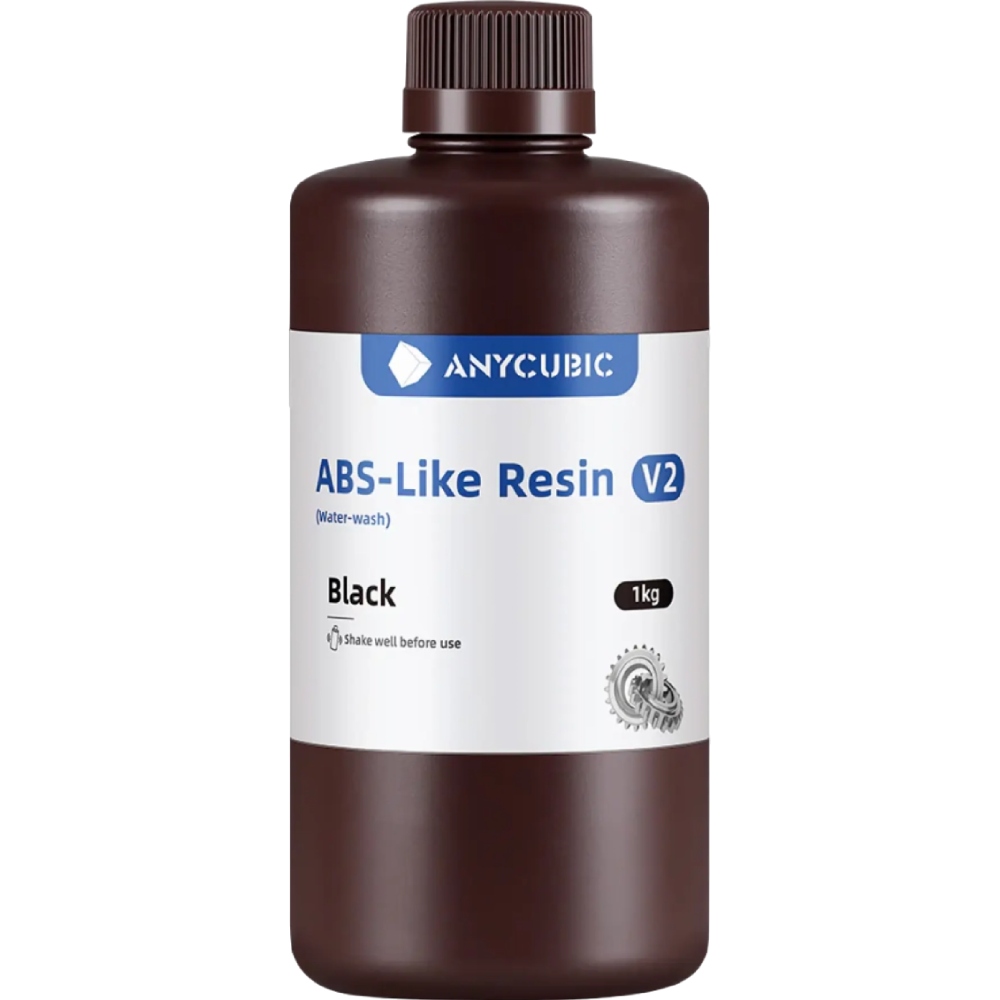 Фотополимерная смола ANYCUBIC ABS-Like Resin v2 1 кг Black (SAB2BK-101D) Тип пластика фотополимерная смола