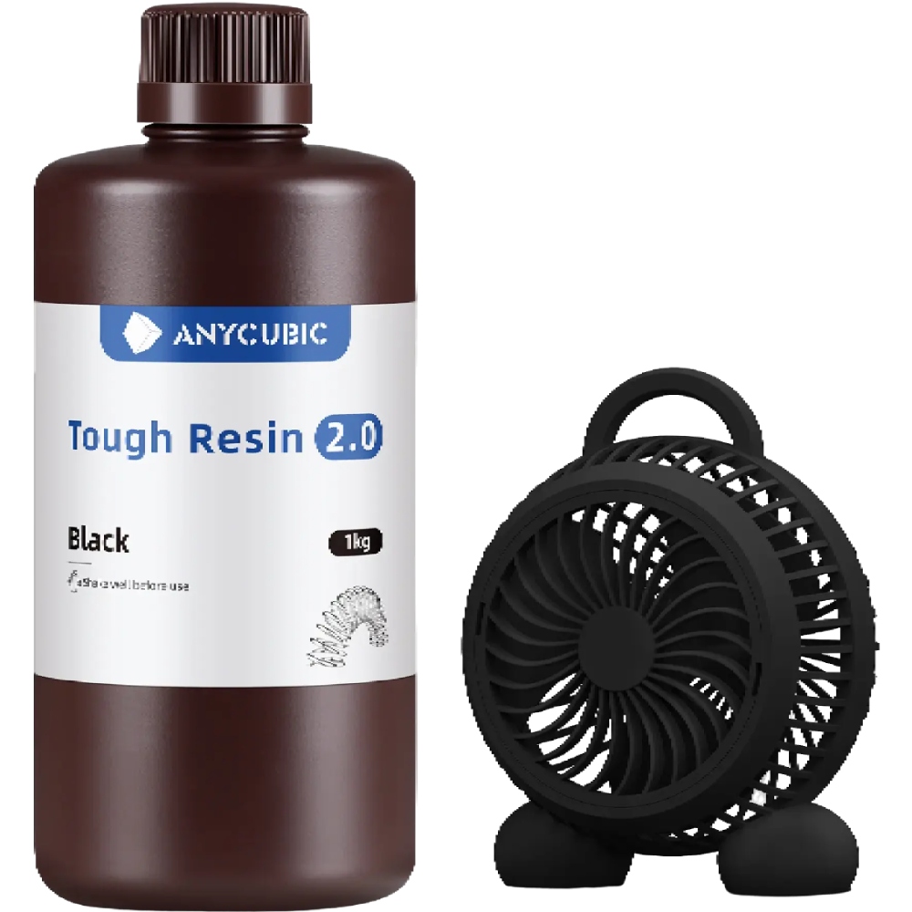 Фотополімерна смола ANYCUBIC Flexible Tough Resin 2.0 1 кг Black (SRX2BK-101A)